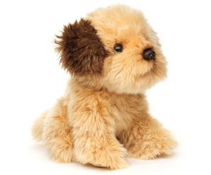 Uni-Toys - Shih Tzu Doodle, Sitting - 18 cm (Height) - Shih Poo, Plush Dog - Plush Toy, Cuddly Toy