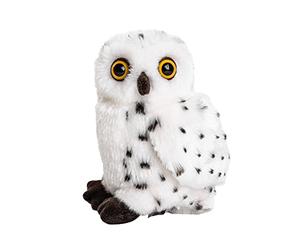 Uni-Toys - Snow owl - 19 cm (height) - bird - soft toy, cuddly toy