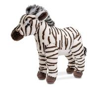 Uni-Toys - Zebra Standing - 23 cm (Height) - Plush Horse - Plush Toy, Cuddly Toy