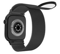 Uni-unzeit Milanese Compatible with Apple Watch Band 40mm 38mm 41mm 42mm 44mm 45mm 46mm 49mm, Metal Magnetic Replacement Wristbands for iWatch Series 11 10 9 8 7 6 5 4 3 2 1 SE 3 Ultra, Black/White
