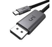 uni USB C to DisplayPort Cable (4K@60Hz, 2K@165Hz), Sturdy Aluminum USB Type C Thunderbolt 3/4 to DP Cable Compatible for iPhone 17/16/15, MacBook Pro/Air, iPad Pro, iMac, XPS, S23 etc. 1.8m