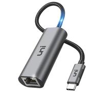uni USB-C to Ethernet Adapter 2.5 Gbps, Blazing Fast Type-C(Thunderbolt 4/3 Compatible) to RJ45 Adapter, Sturdy Aluminum Gigabit Network Adapter, for MacBook Pro/Air 2023, Laptops, PC, NAS, and More