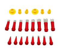 Uni-versal Integrated Rubber Nozzle Tool Kit - 22 Reusable Caulking Nozzle | Stainless Steel Caulking Nozzle Set | Caulking Nozzle Tips | Caulking Nozzle Applicator Kit for Kitchen Bathroom Brick