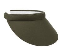 Lipodo Womens Visor Plain-Coloured Cotton Sun Visor with Towelling Band Summer Olive