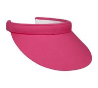 Lipodo Womens Visor - Plain-Coloured Sun Visors from Cotton with Towelling Band - Ideal for Golf, Tennis or Other Leisure Activities in Summer - Pink One Size
