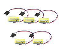 Uniamy Replacement ER17330V PLC Battery Compatible With A6BAT ER17330V MR-BAT A6-BAT Size 2/3A 3.6V (5pcs)