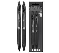 Uniball 207+ Black Retractable Gel Pens 2 Pack with Medium 0.7mm Points, Uni-Ball Fraud Proof and the Best Office Pens, Nursing Pens, Business Pens, School Pens, and Bible Pens