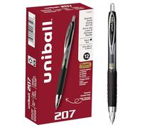 uniball 207 Signo Gel Ultra Micro Gel Pen, Retractable, Extra-Fine 0.38 Mm, Black Ink, Smoke Barrel