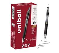 uniball 207 Signo Gel Ultra Micro Gel Pen, Retractable, Extra-Fine 0.38 Mm, Black Ink, Smoke Barrel