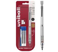 uniball Kuru Toga Elite Mechanical Pencil Starter Kit, 0.5mm, HB #2, Silver