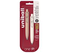 uniball™ one P Retractable Gel Pens, Micro Point (0.5mm), Black, 2 Pack