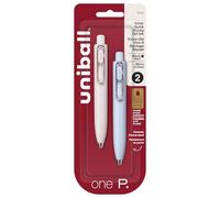 uniball™ one P Retractable Gel Pens, Micro Point (0.5mm), Black, 2 Pack