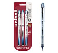 uniball™ Vision Elite BLX Rollerball Pens, Bold Point (0.8mm), Blue BLX Ink, 3 Pack