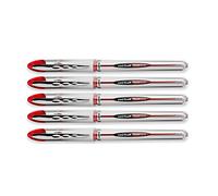 uniball Vision Elite Roller Ball Stick Pen, Red Bold 5 Pens Per Order 69023