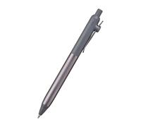 mayddle Rollerball Pen uniball ZENTO Flow - Anodized Grip, 0.5mm Fine, Black, Hematite