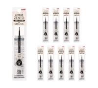 uniball ZENTO Water-Based Ink Refill UBR-Z-05, 0.5mm Fine Point, Black, Compatible with uniball ZENTO Pens, UBRZ05.24, Pack of 10