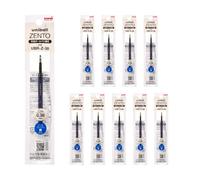uniball ZENTO Water-Based Ink Refill UBR-Z-38, 0.38mm Extra Fine Point, Blue, Compatible with uniball ZENTO Pens, UBRZ38.33, Pack of 10