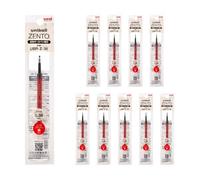 uniball ZENTO Water-Based Ink Refill UBR-Z-38, 0.38mm Extra Fine Point, Red, Compatible with uniball ZENTO Pens, UBRZ38.15, Pack of 10