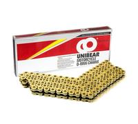 UnibearÃ?® O-Ring 520 120 Links Motorcycle Chain, GOLD, With 1 Connecting Link, Japan Technology by Unibear