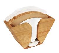 Unibene Bamboo Coffee Filter Holder, Coffee Paper Storage Container Dispenser Rack Shelf for Aeropress, Chemex, Hario V60 and Melitta Cone Filters