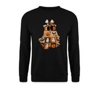 Unibly Halloween Sweet Ghost Bat Pumpkin Halloween Costume Outfit Jumper, black, S