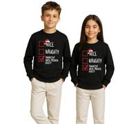 Unibly Nice Naughty Innocent Until Proven Guilty Christmas X-Mas Children's Jumper