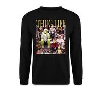 Unibly Thug Life Christmas Screw Christmas Jumper, black, M