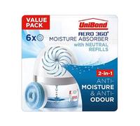 UniBond 2562368 AERO 360º Moisture, Ultra dehumidifier, Helps to Prevent, Mould & Musty Smells, Condensation Absorber, 1 Device incl. 6 Refill tabs 450g, Neutral