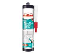 UniBond 2577444 Ultra Force Wall Tile Grout, Grout in Easy Apply Cartridge for Use with Standard Cartridge Gun, Waterproof Grout for Tiling, White, 460g Cartridge