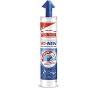 UniBond 2601801 RE-NEW Cartridge, White Silicone Sealant for Sanitary Applications, One-Step Bathroom Sealant Renewal, Waterproof Kitchen & Bath Sealant with Triple Mould Resistance, 1 x 280 ml