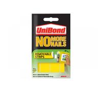 Unibond 2675762 No More Nails Indoor Removable Mounting Tape Strips (Pack Of 10)