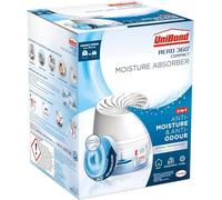 Unibond AERO 360 Compact Dehumidifier Absorber Controls Moisture Anti Moisture & Anti Odour 1x 450g Refill Tab Included White Non Electric