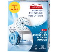 UniBond AERO 360º Moisture Absorber, 1 Device incl. 1 Refill Tab 450g, Ultra-A