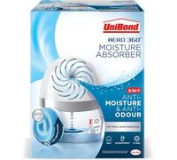 UniBond AERO 360º Moisture Absorber, 1 Device incl. 1 Refill Tab 450g, Ultra-Absorbent Dehumidifier, Helps to Prevent Condensation, Mould & Musty Smells, Recyclable, Refillable Condensation Absorber