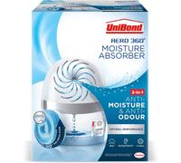 UniBond AERO 360º Moisture Absorber 1 Device incl 1 Refill Tab 450g UltraAbsorbent Dehumidifier Helps to Prevent Condensation Mould Musty Smells