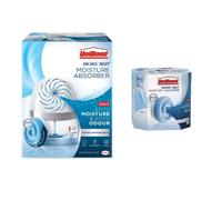 UniBond AERO 360 Moisture Absorber + 2 x 450g Pure Refills - Refillable, Scent-Free Damp & Odour Control
