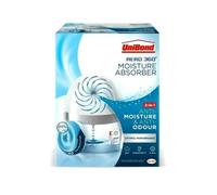 Unibond Aero 360 Moisture Absorber (3 Pack) + 3 X 450 G Pure Refill Tab - Fragrance-Free, Silent Dehumidifier For Rooms