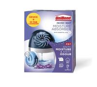 UniBond AERO 360° Moisture Absorber Lavender, incl. 1 Refill Tab 450 g | Ultra-Absorbent, Helps Prevent Condensation, Mould & Musty Smells, Recyclable & Refillable Device
