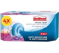 UniBond AERO 360° Moisture Absorber Lavender Refill Tab, 4 x 450 g
