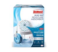 UniBond AERO 360º Moisture Absorber Ultra-Absorbent Dehumidifier Helps to Prevent Condensation Mould & Musty Smells 1 Device incl.1 Refill Tab 450g