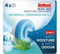 Unibond Aero 360 Moisture Absorber Waterfall Freshness Refill (Pack Of 4 Tabs)