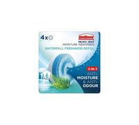 UniBond AERO 360° Moisture Absorber Waterfall Freshness Refill Tab, Aromatherapy, Ultra-Absorbent and Odour-Neutralising, for AERO 360° Dehumidifier, Condensation Absorbers, Four Pack (4 x 450g)