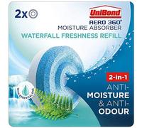 UniBond AERO 360 Moisture Absorber Waterfall Freshness Refill Tab Aromatherapy UltraAbsorbent and OdourNeutralising for AERO 360 Dehumidifier C