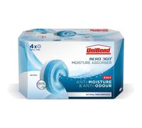 UniBond AERO 360 Neutral Refill Tabs - 4 x 450g, 2-in-1 Moisture & Odour Control, Lasts Up to 3 Months in 20m²