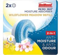 Unibond Aero 360 Moisture Absorber Wild Flower Meadow Refills Pack of 2, Yellow