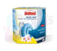 Unibond Aero 360 Moisture Absorber Wild Flower Meadow Refills Pack of 2, Yellow