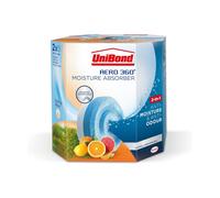 UniBond AERO 360 Sweet Citrus Moisture Absorber Refills 450g - 2 Pack (4 Refills), Dehumidifier Tabs, Damp & Odour Control