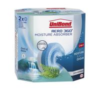 UniBond AERO 360 Waterfall Freshness Moisture Absorber Refills 450g - 12 Pack (24 Refills), Dehumidifier Damp & Odour Control