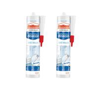 Unibond Anti-Mould Kitchen & Bathroom Sealant Cartridge Translucent 274G (Pack Of 2)