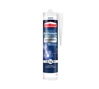 UniBond Anti-Mould White, Waterproof Mould Protection, Long-lasting White Silicone Sealant for Kitchen & Bathroom, Powerful Bath Sealant, 1 x 274g Ca
